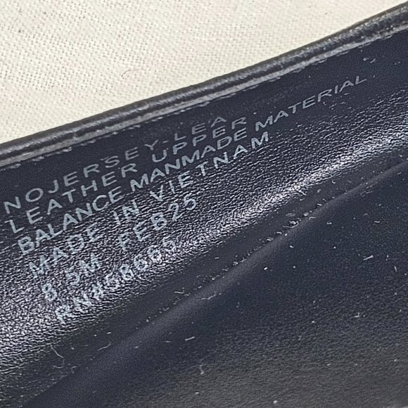 Nordstrom Lea Genuine Leather Square Toe Mary Jane Flats 8.5 Black - Picture 9 of 9